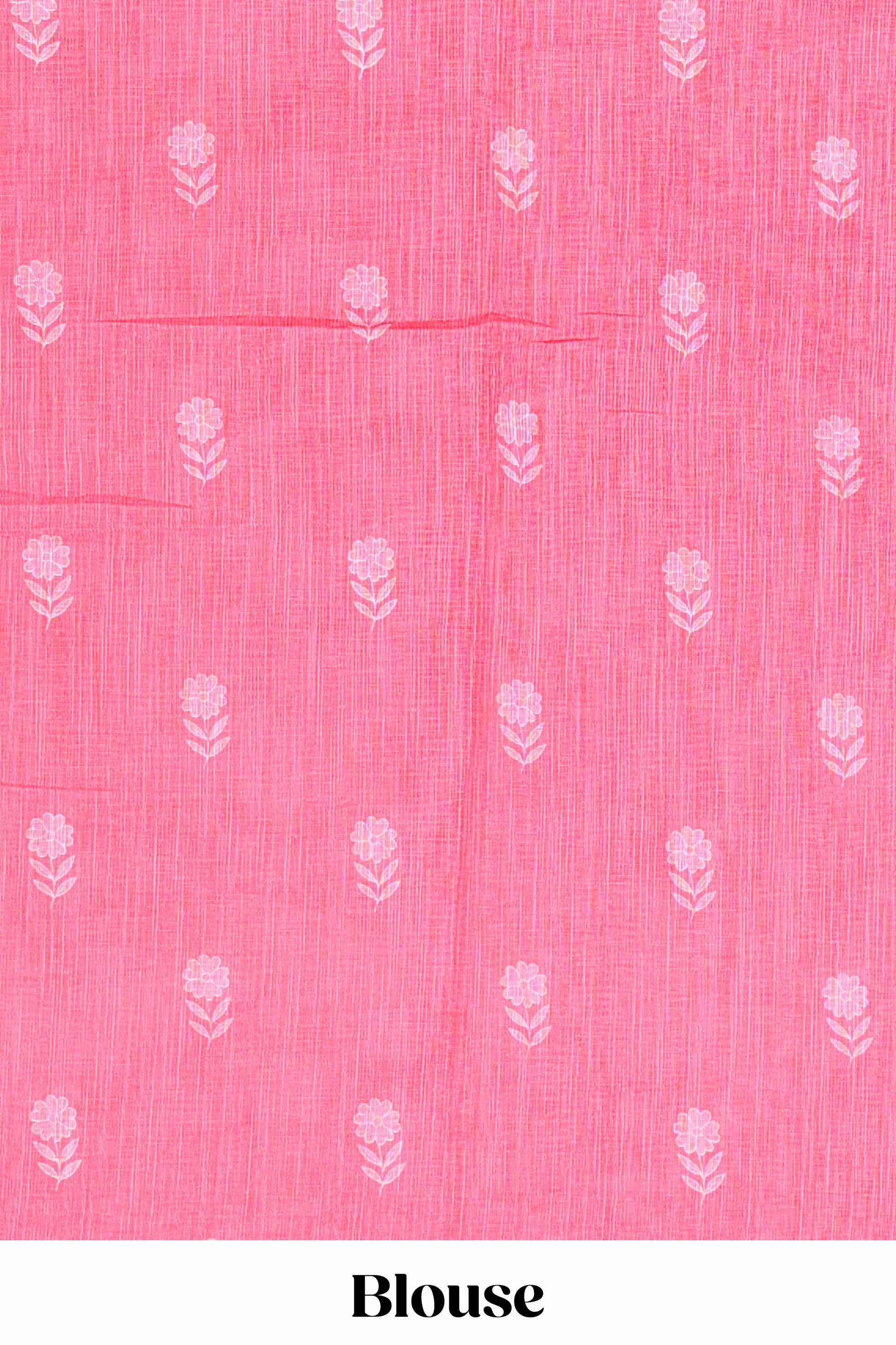 Pink woven floral drape