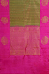 Pink zari butta designer saree