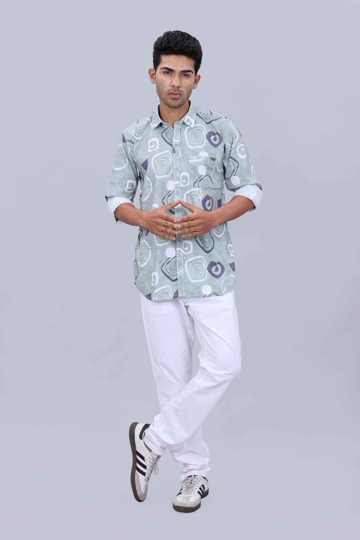 Popcorn texture mens shirt