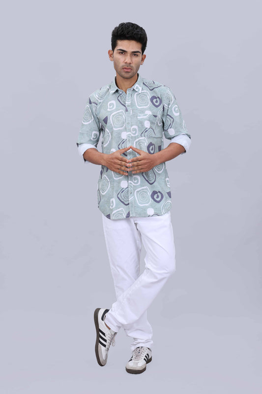 Popcorn texture mens shirt