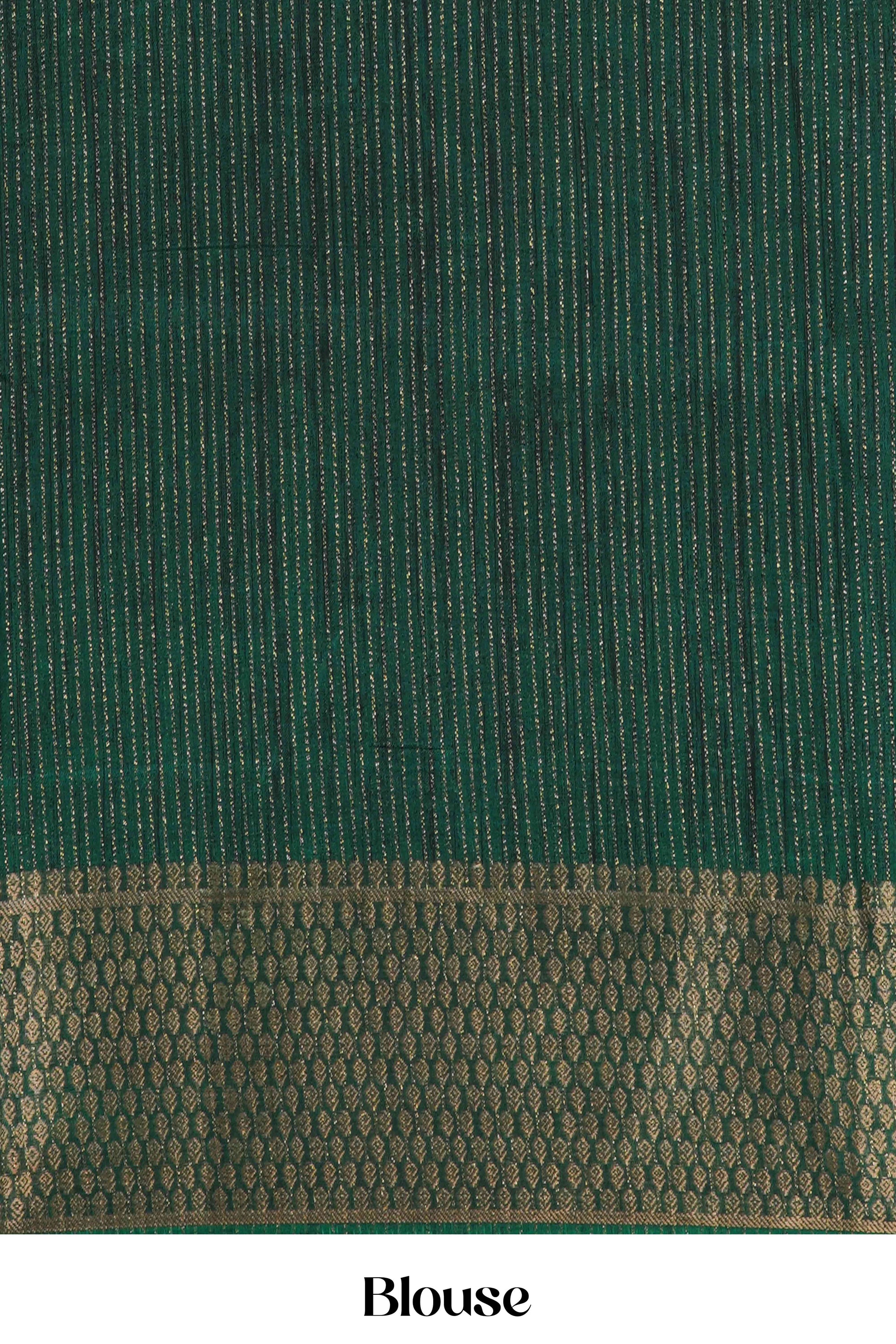 
Printed Banarasi silk