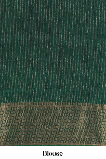 
Printed Banarasi silk