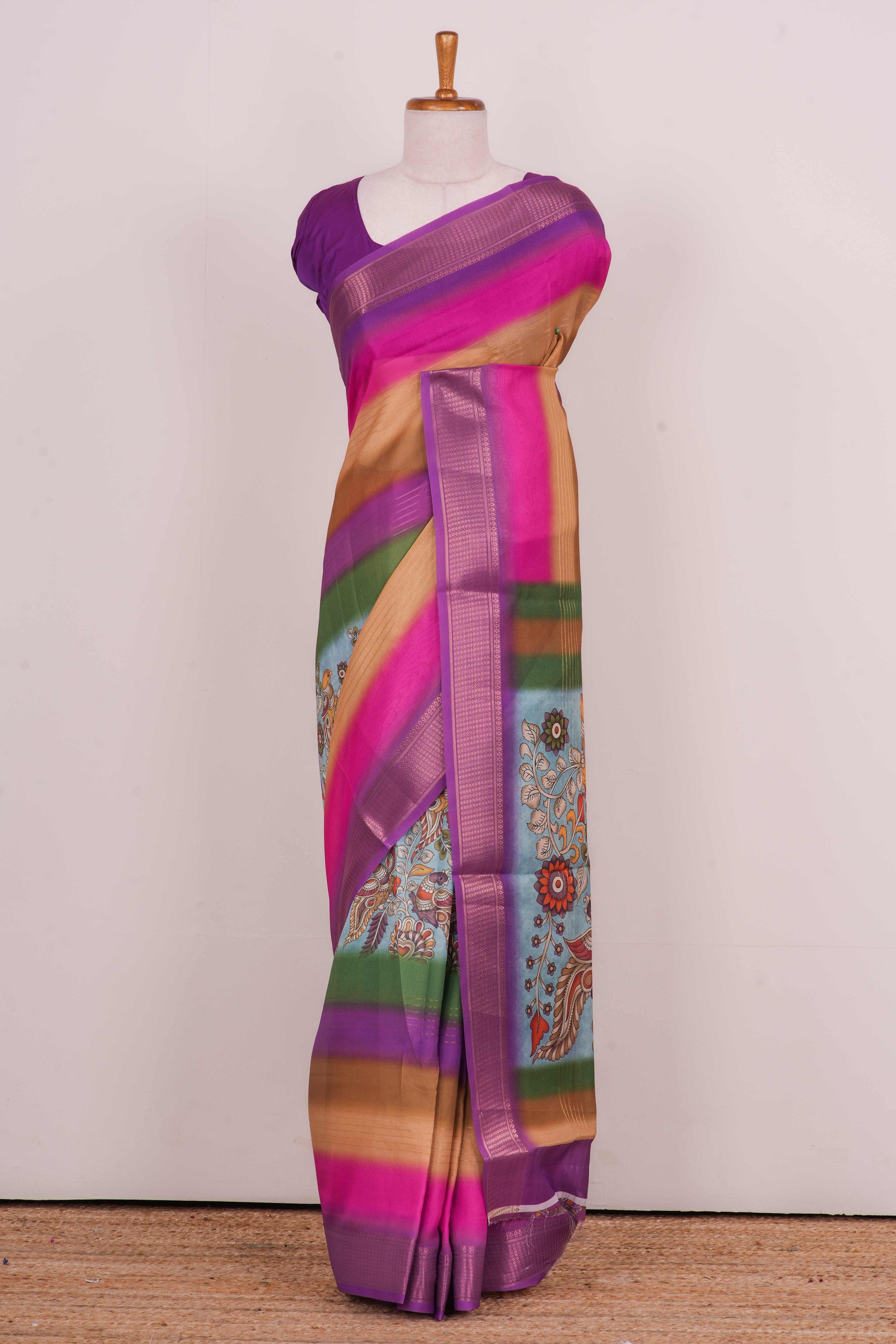 Printed jacquard border