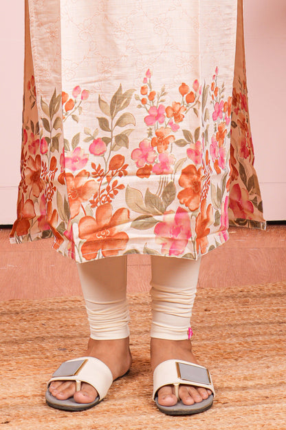 Printed pastel casual kurti