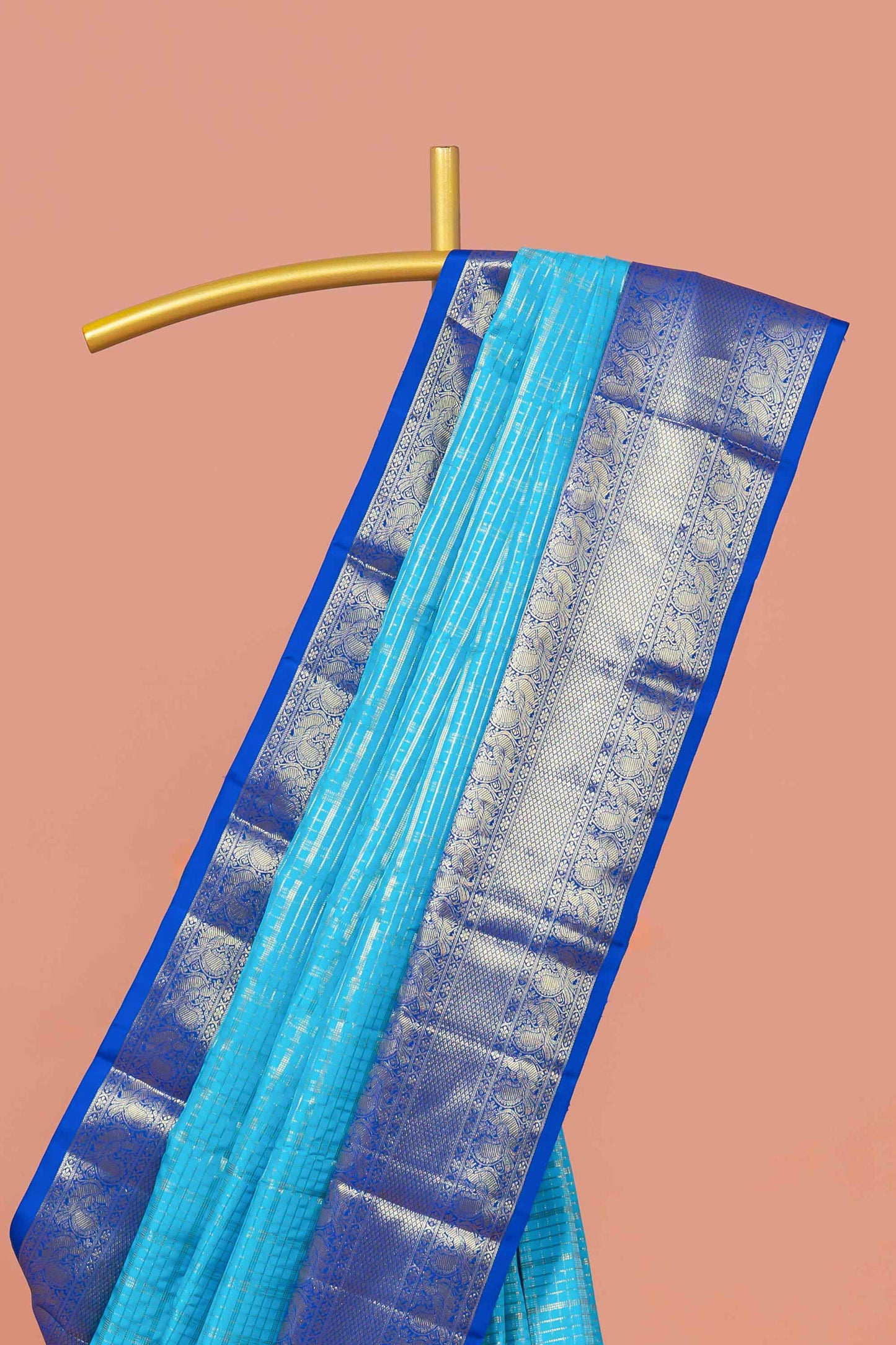Pure blue silk sarees