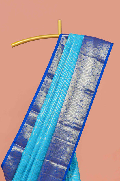 Pure blue silk sarees