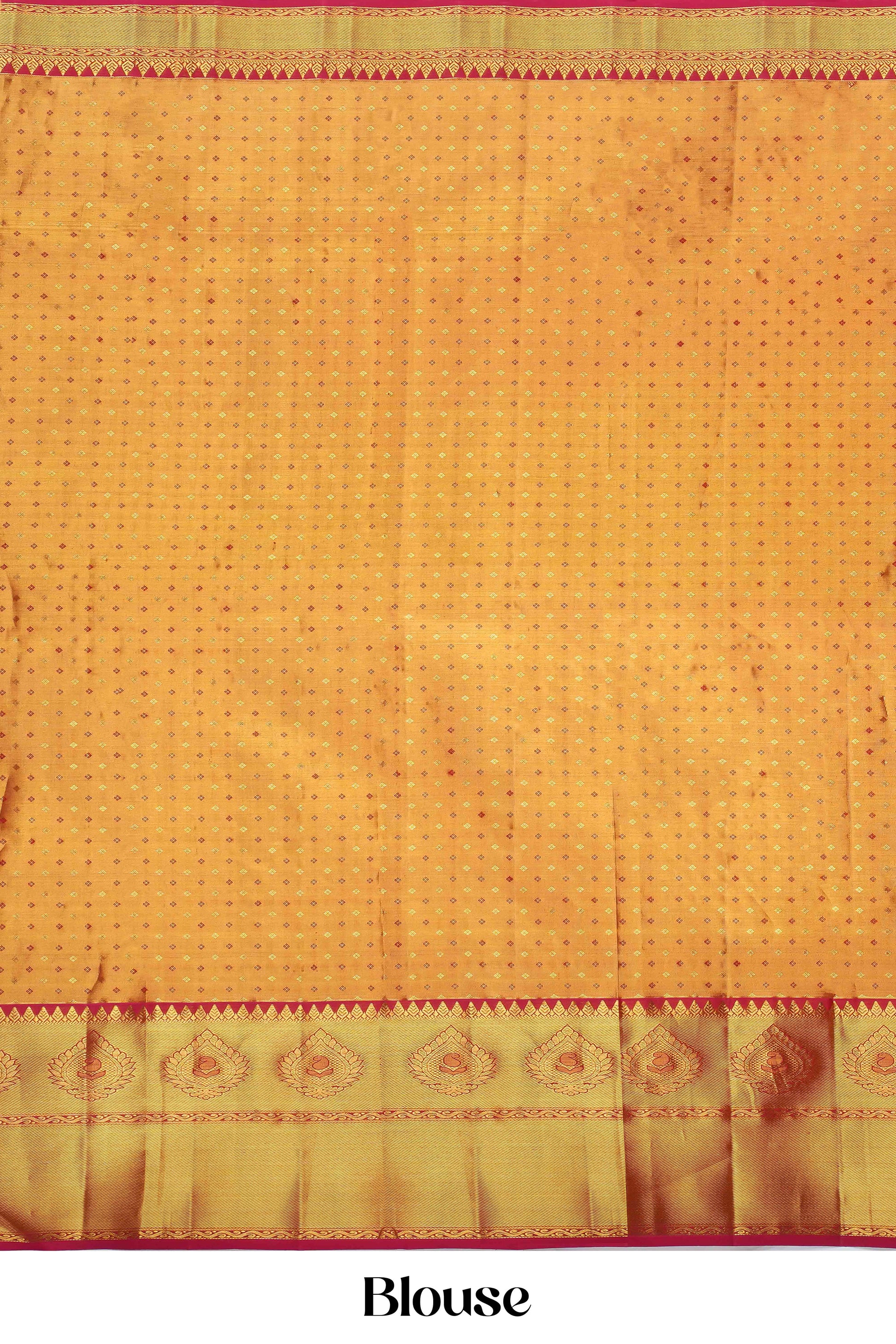 Pure gold bridal silk saree