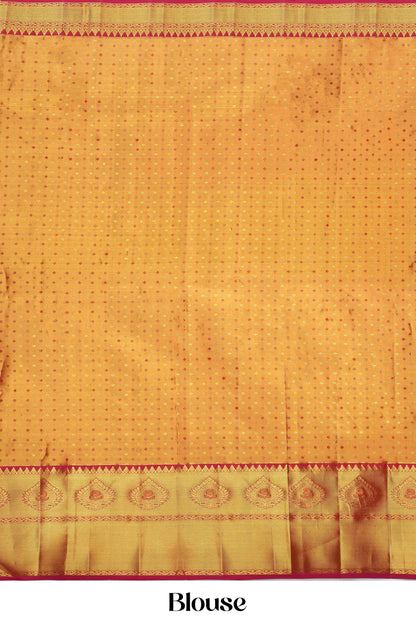 Pure gold bridal silk saree
