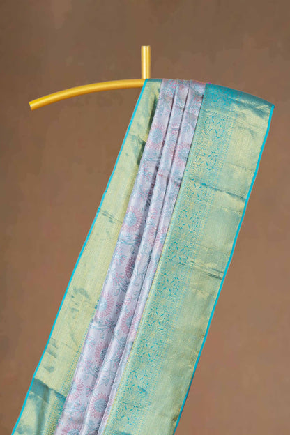Pure green silks saree