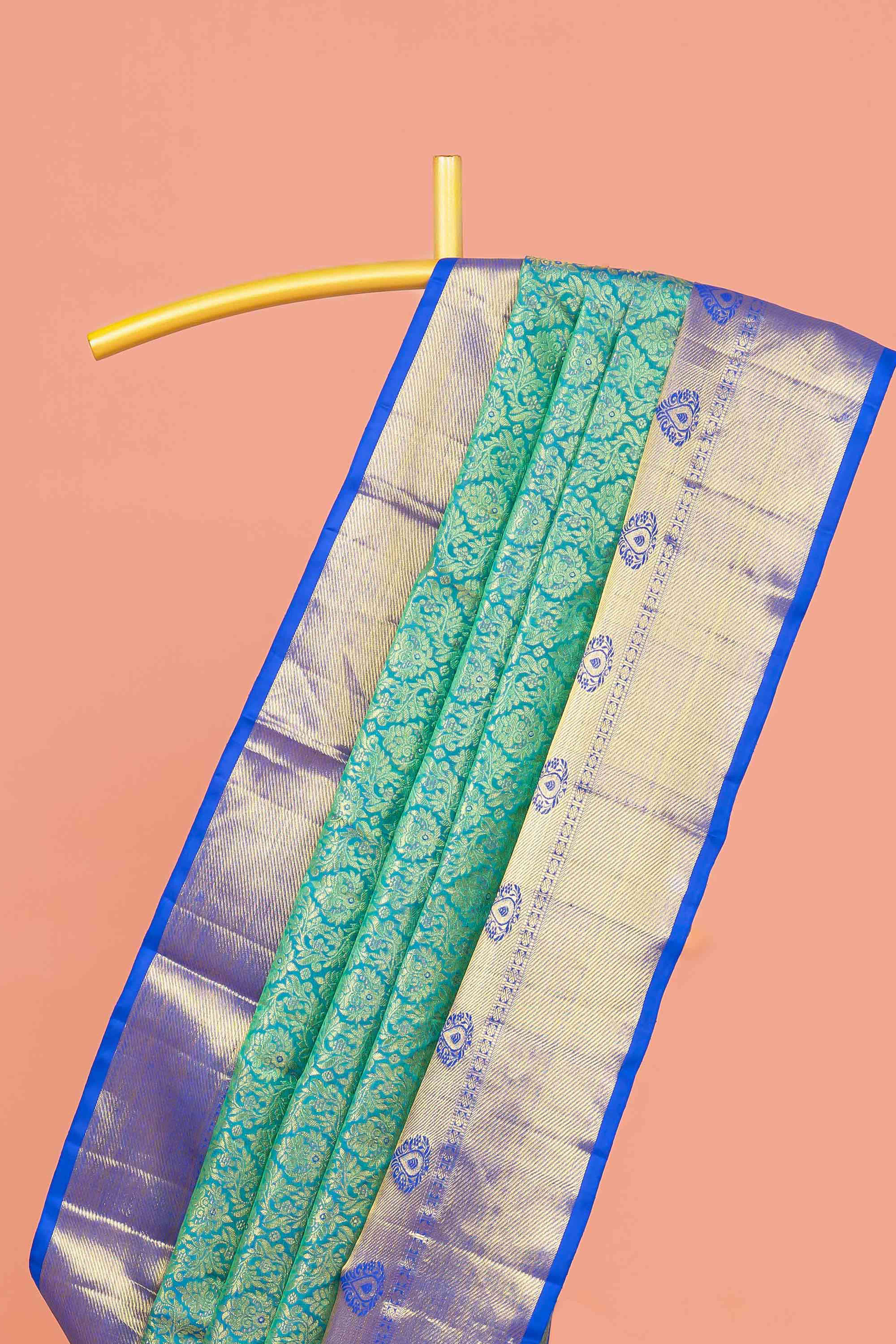 Pure green silks sarees