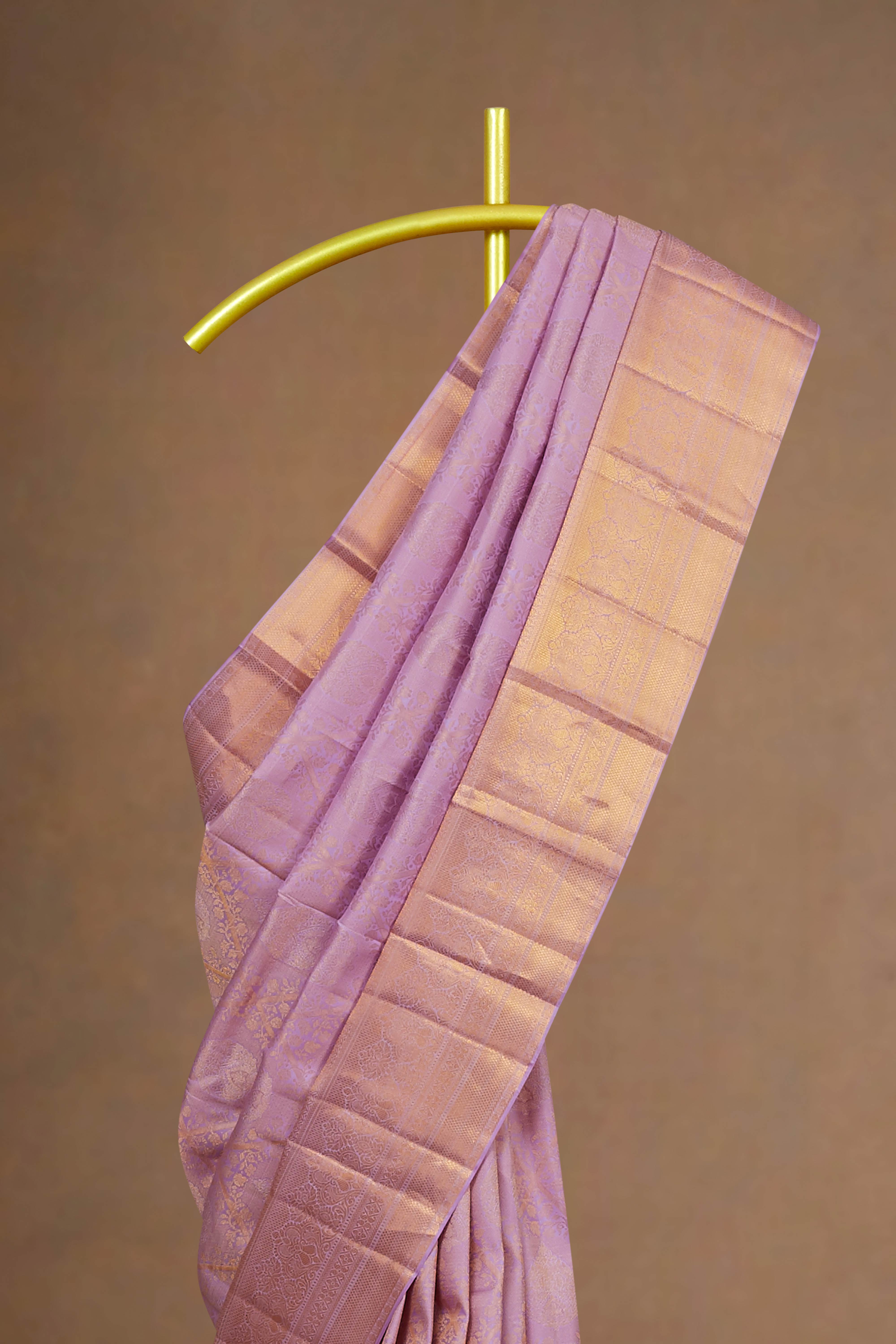Pure lavender silk sarees