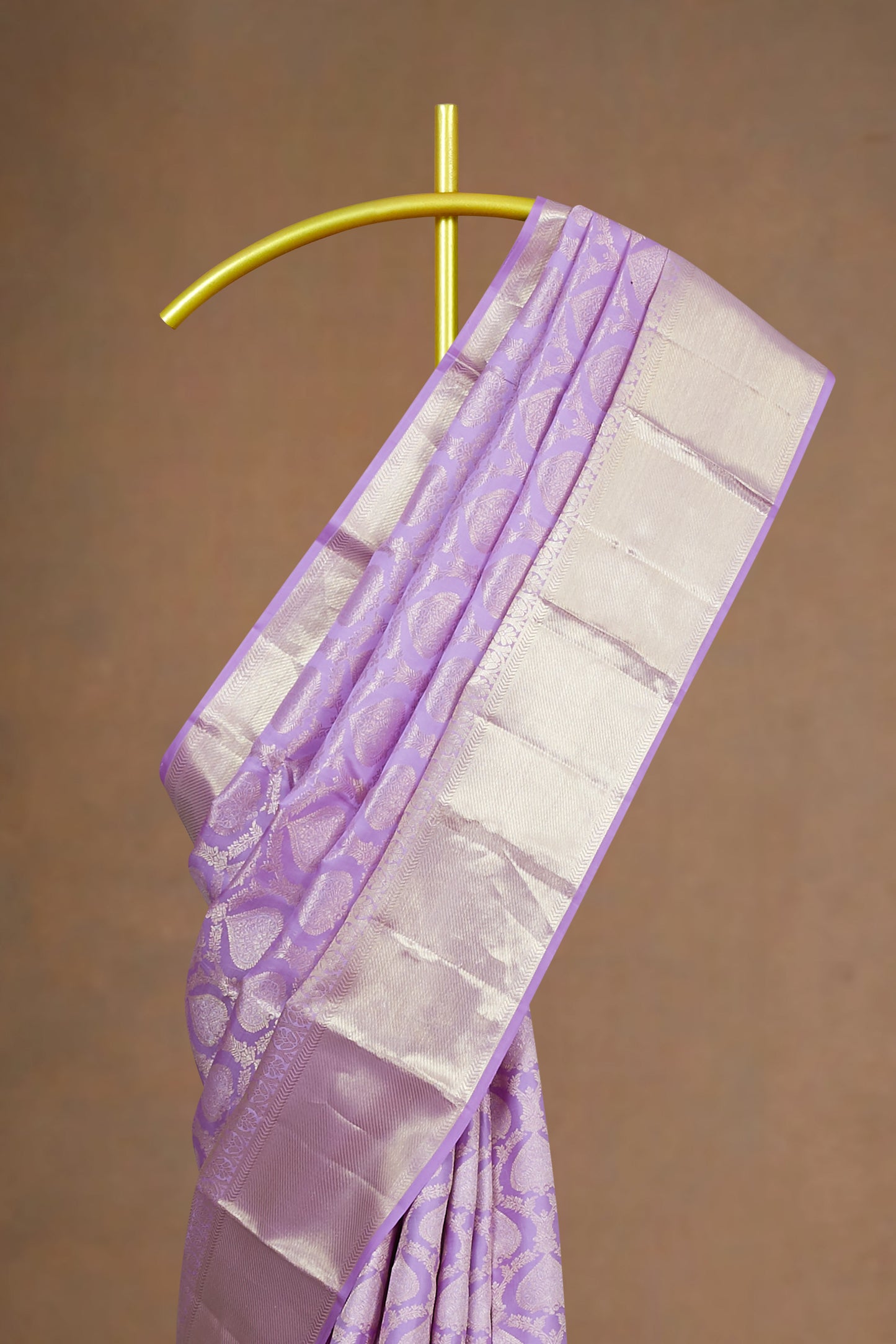 Pure lavender silks sarees