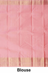Pure pink silk saree for wedding