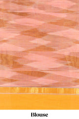 Purple casual ikkat cotton saree