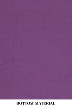 Purple cotton silk designer suit