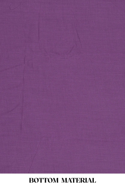 Purple cotton silk designer suit