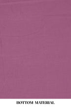 Purple cotton thread work suit