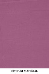 Purple cotton thread work suit