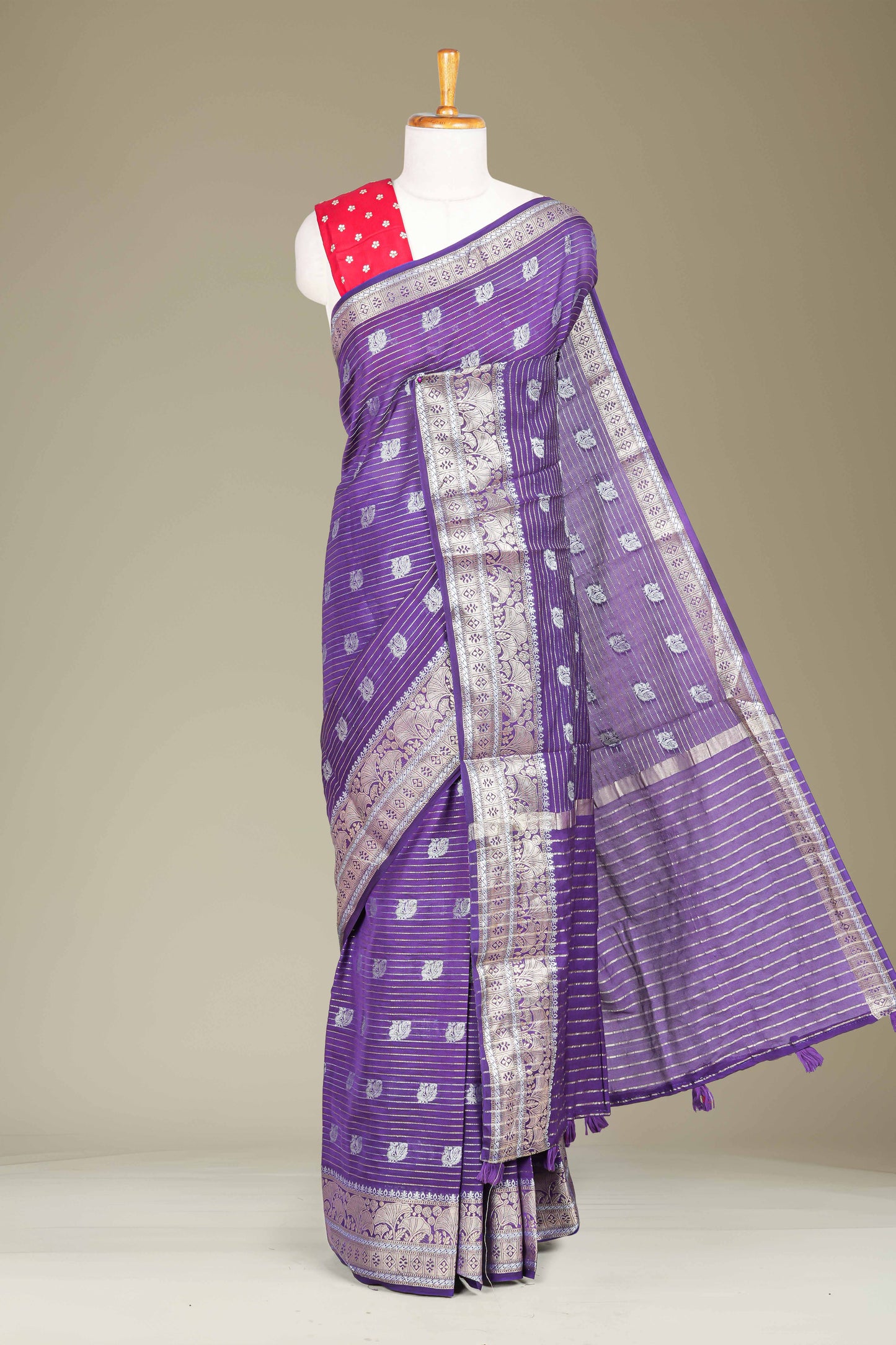 Purple georgette weave