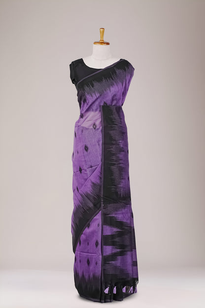 Purple khadi cotton weave 