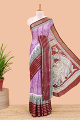 Purple lightweight georgette fabric