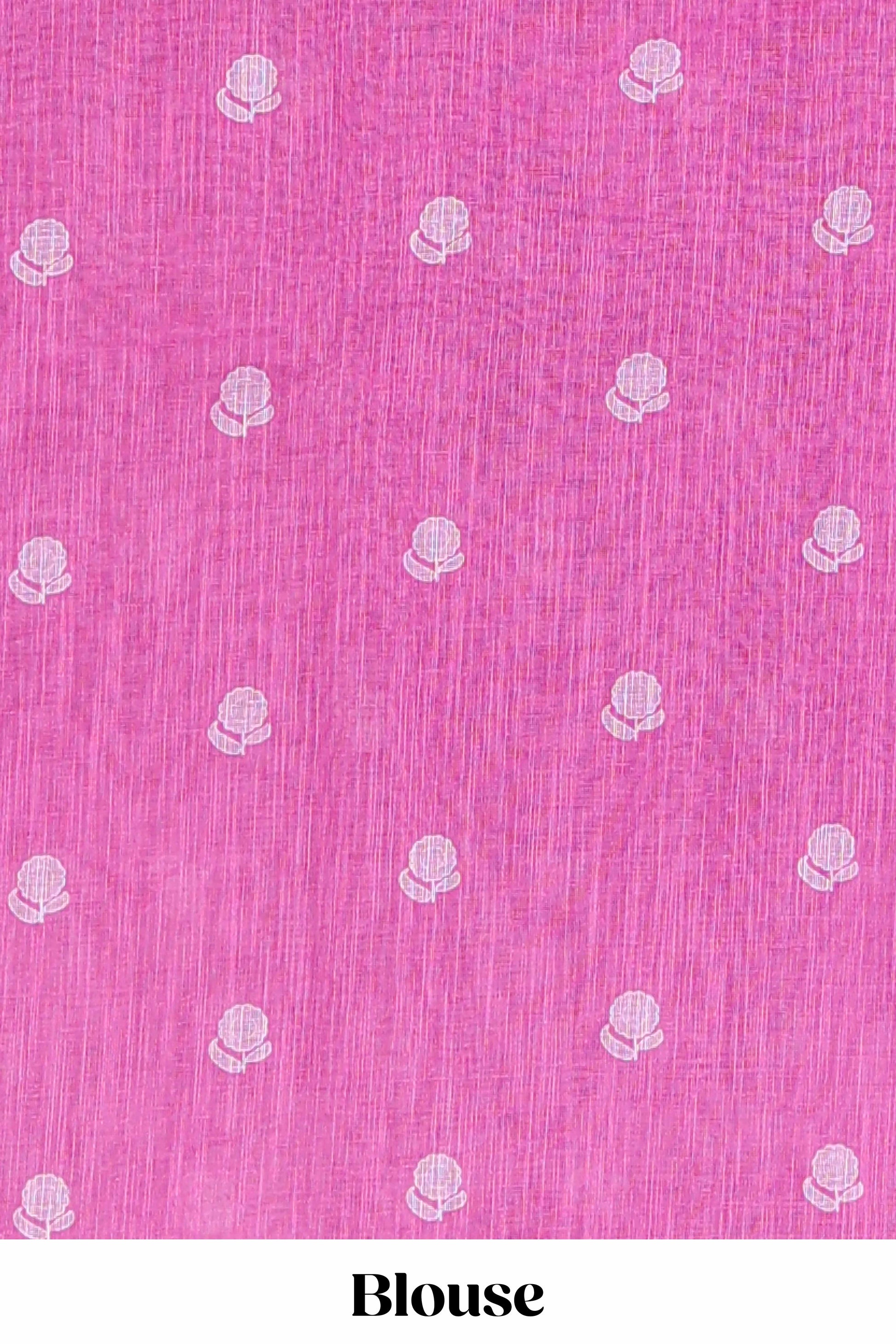 Purple traditional linen cotton saree