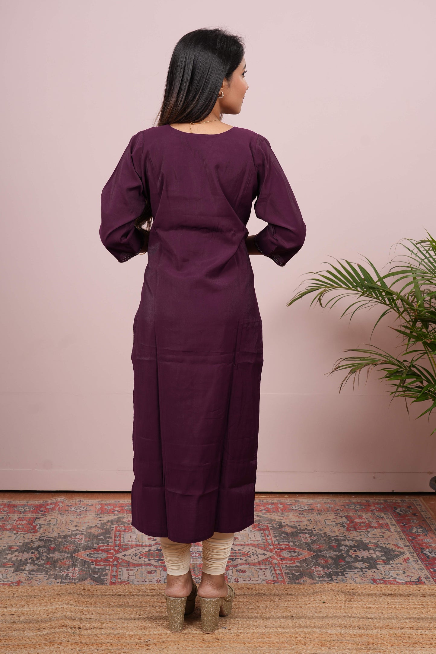 Purple traditional suit