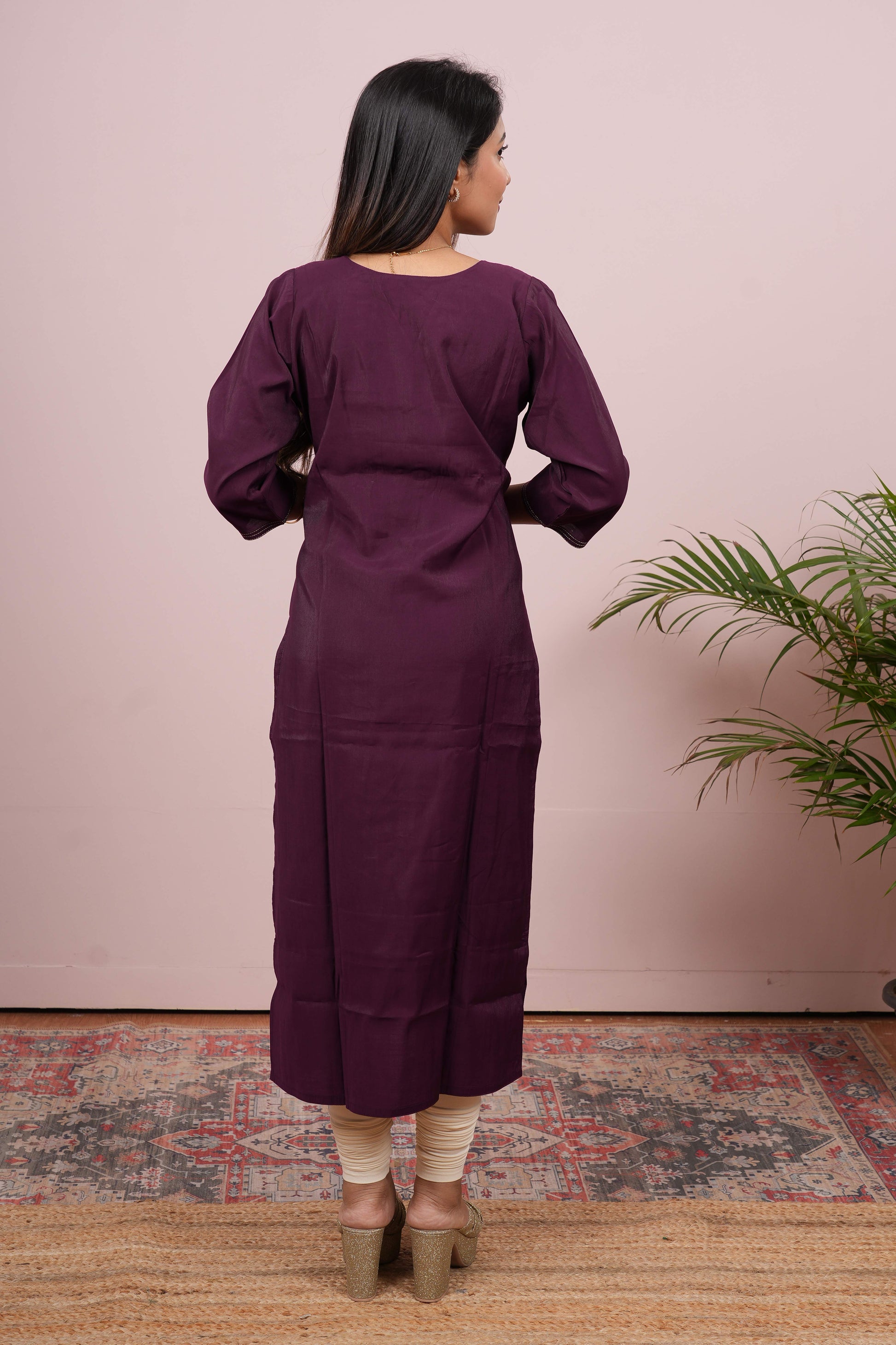 Purple traditional suit