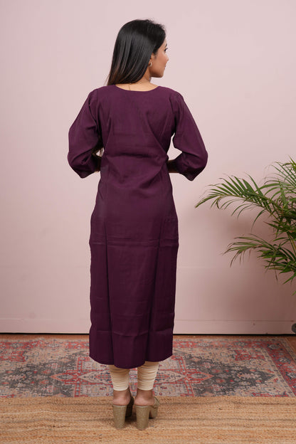 Purple traditional suit