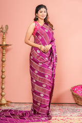 Purple viscose georgette 