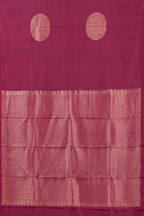 Purple zari motif silk saree
