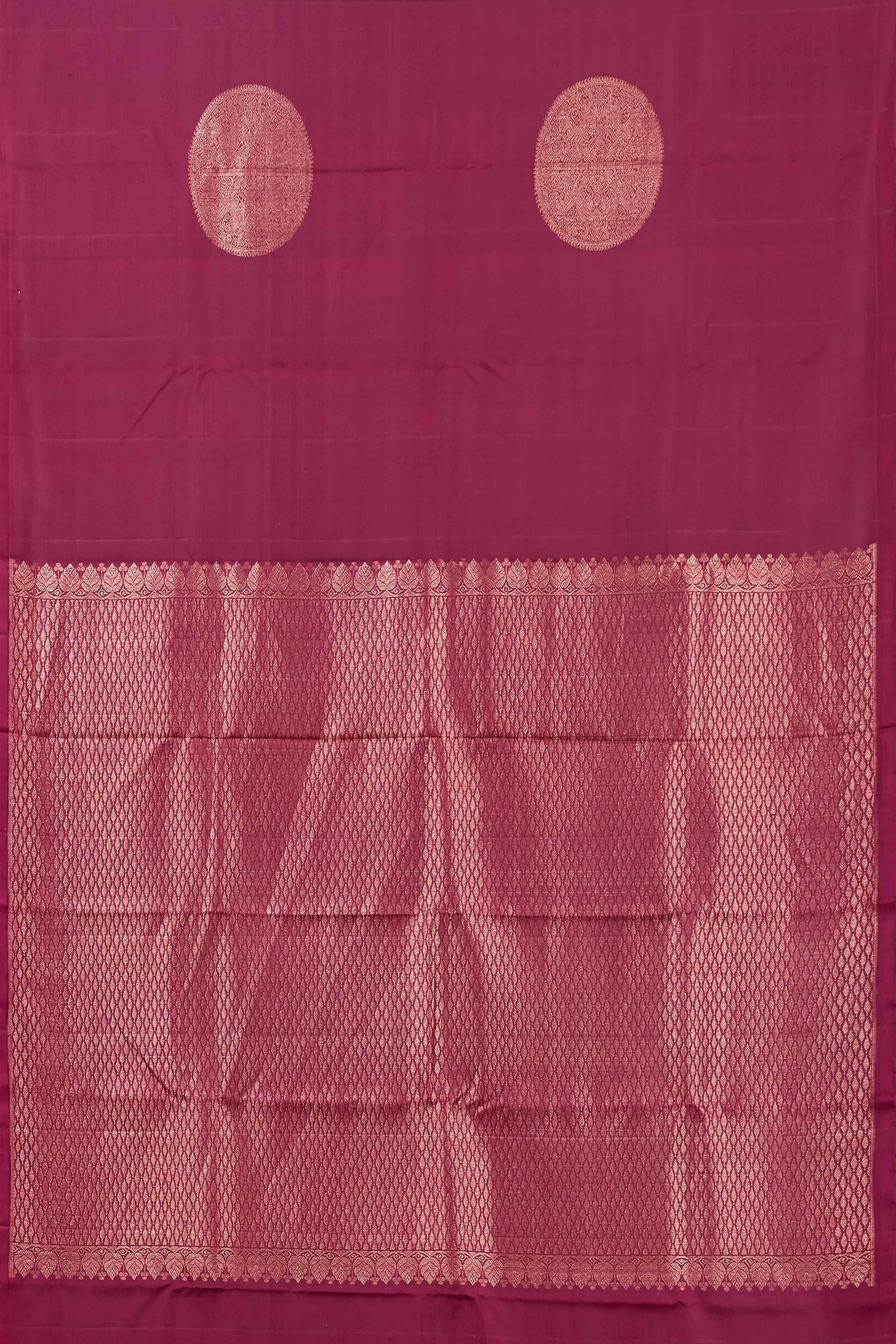 Purple zari motif silk saree
