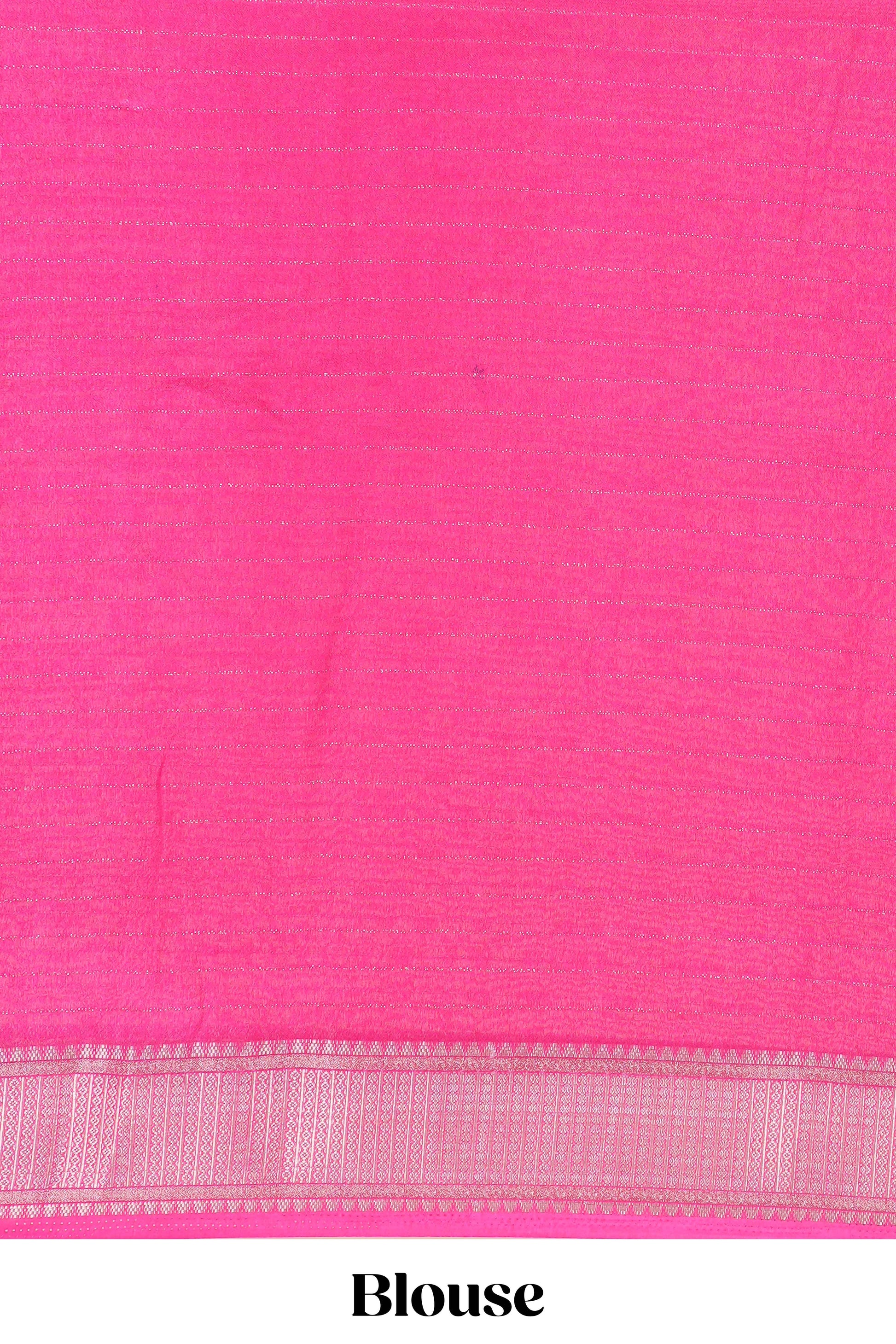 Ramar blue crepe chiffon drape saree