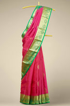 Rani pink Kanchipuram silk saree