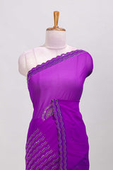Rani pink color festive saree
