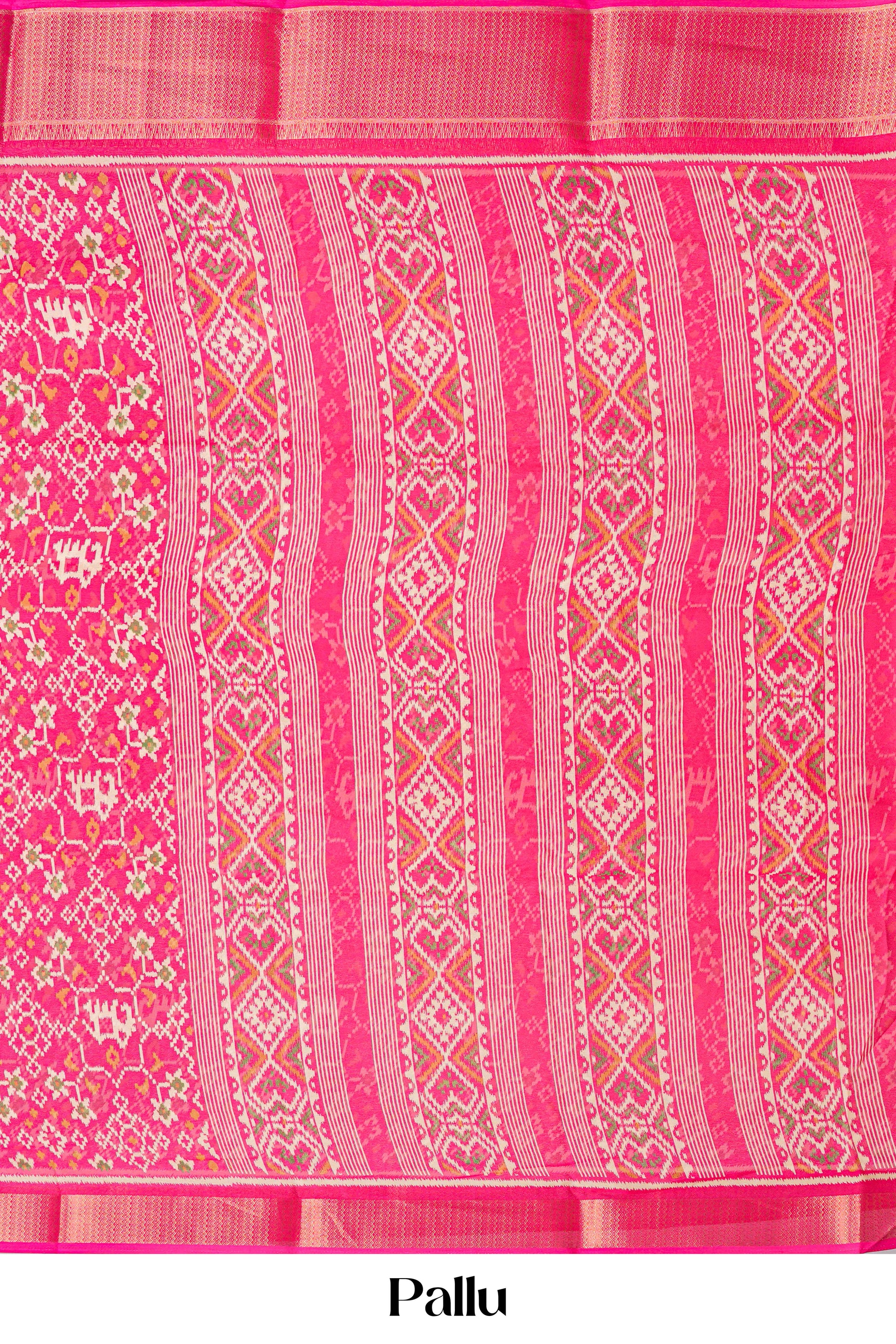 Rani pink dupion silk sarees