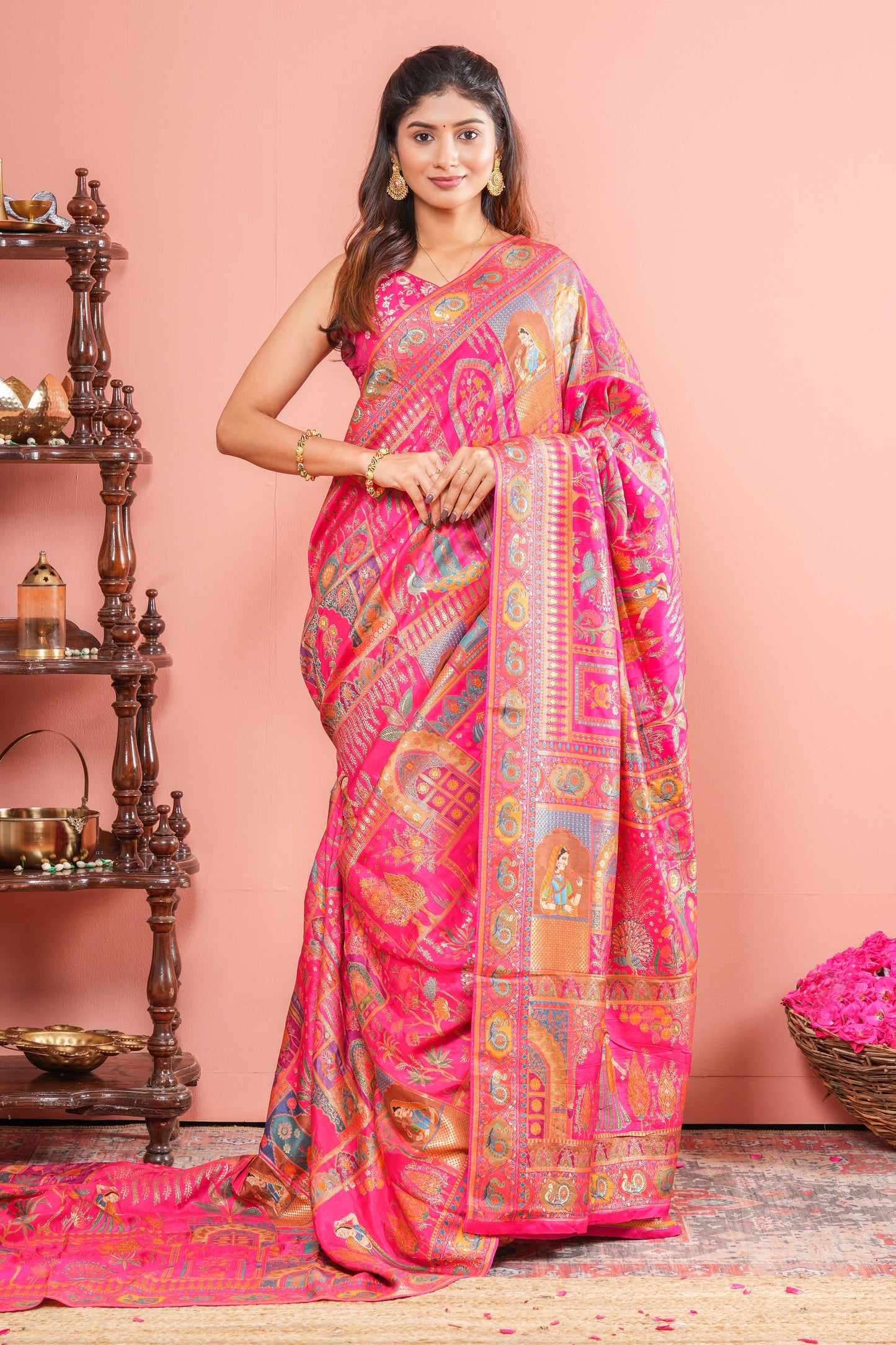Rani pink pure viscose 