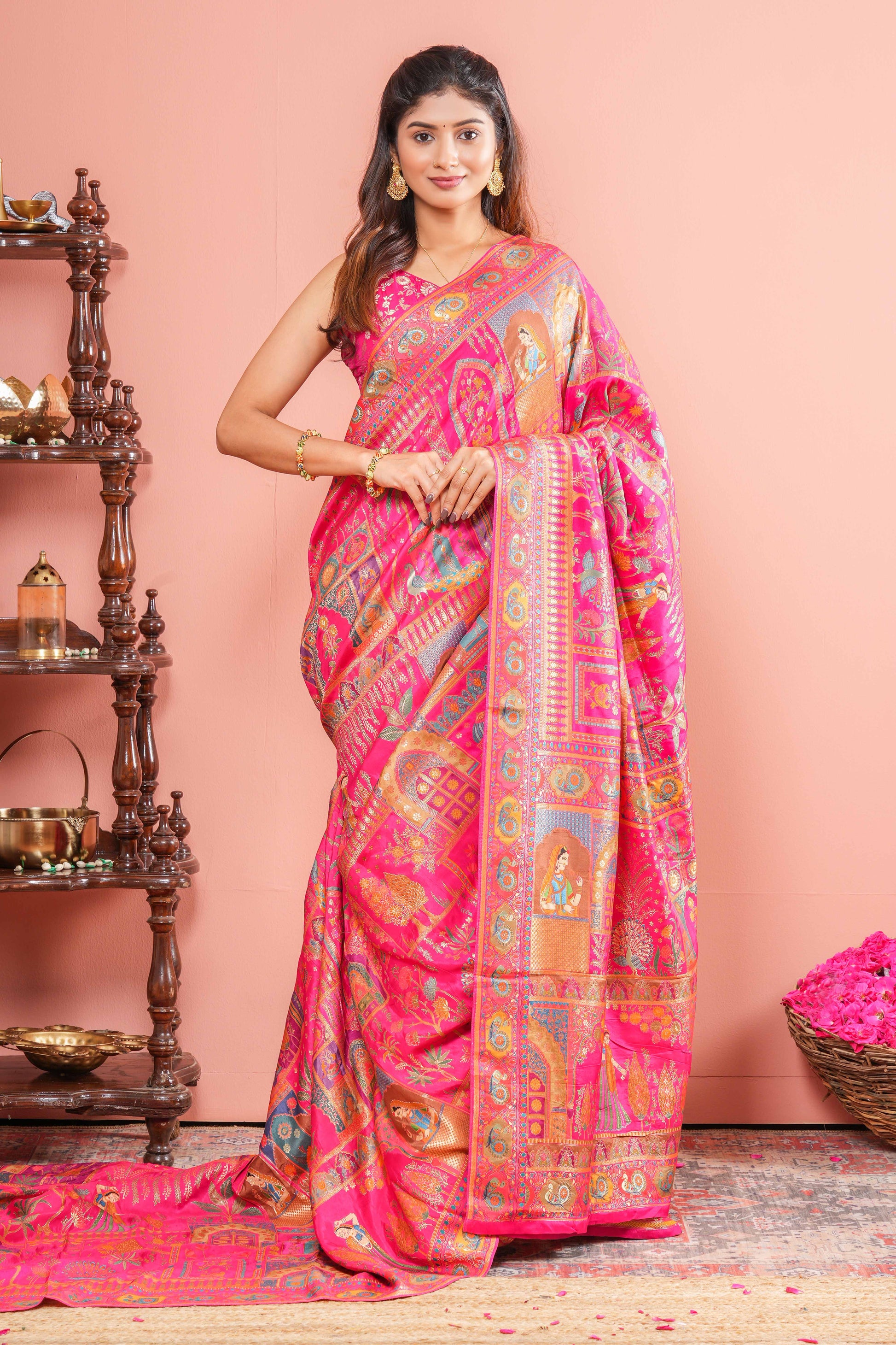 Rani pink pure viscose 