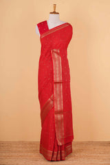 Raw red Silk