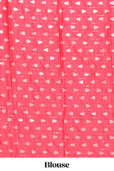 Red art raw silk regal saree