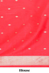 Red art silk statement saree