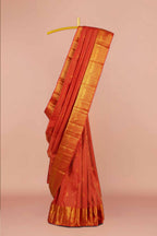 Red bridal pattu silk saree