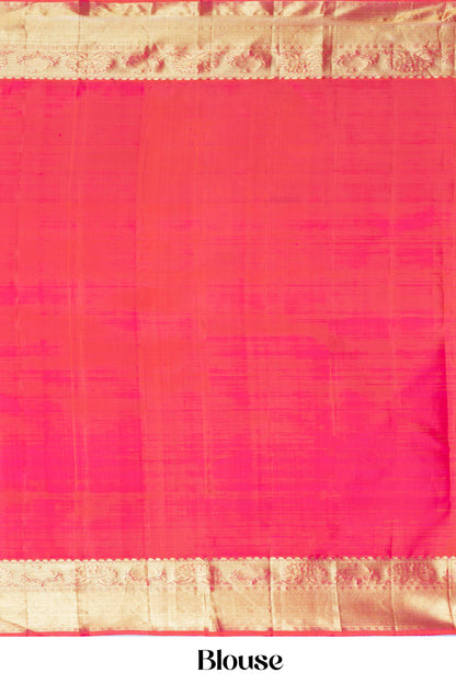 Red bridal wedding silk saree