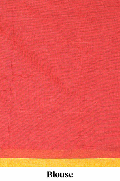  Red casual kanchi cotton saree