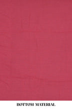 Red cotton silk thread work suit