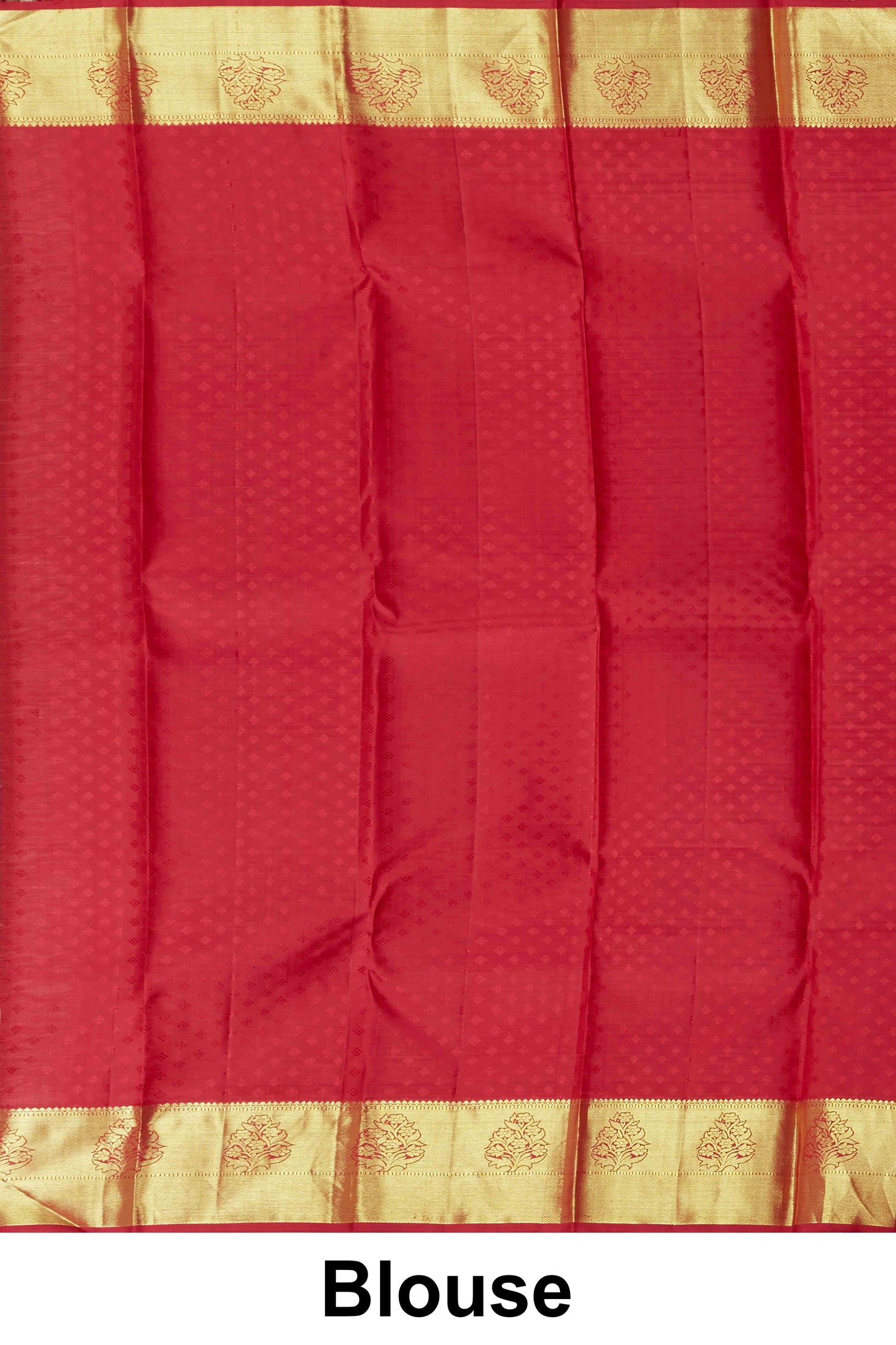 Red jacquard silk saree
