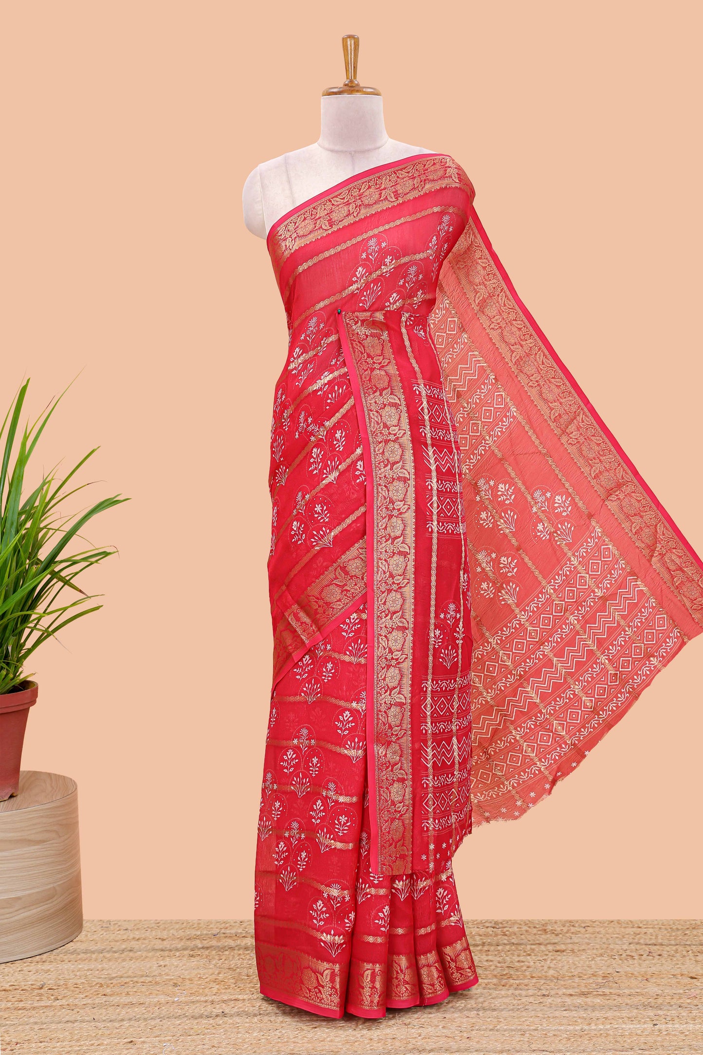 Red marsh georgette weave 