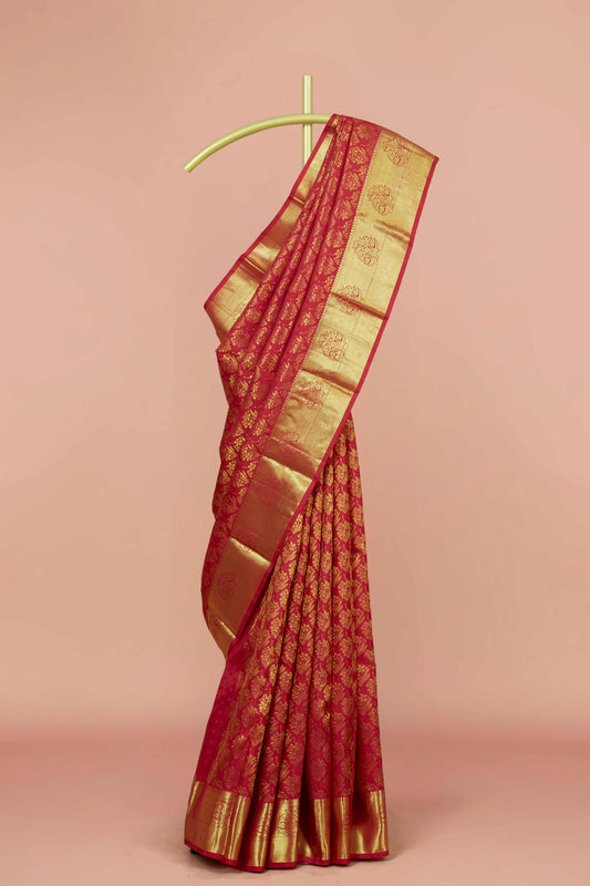 Red pattu saree