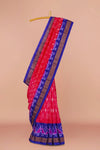 Red pure ikkat silk saree