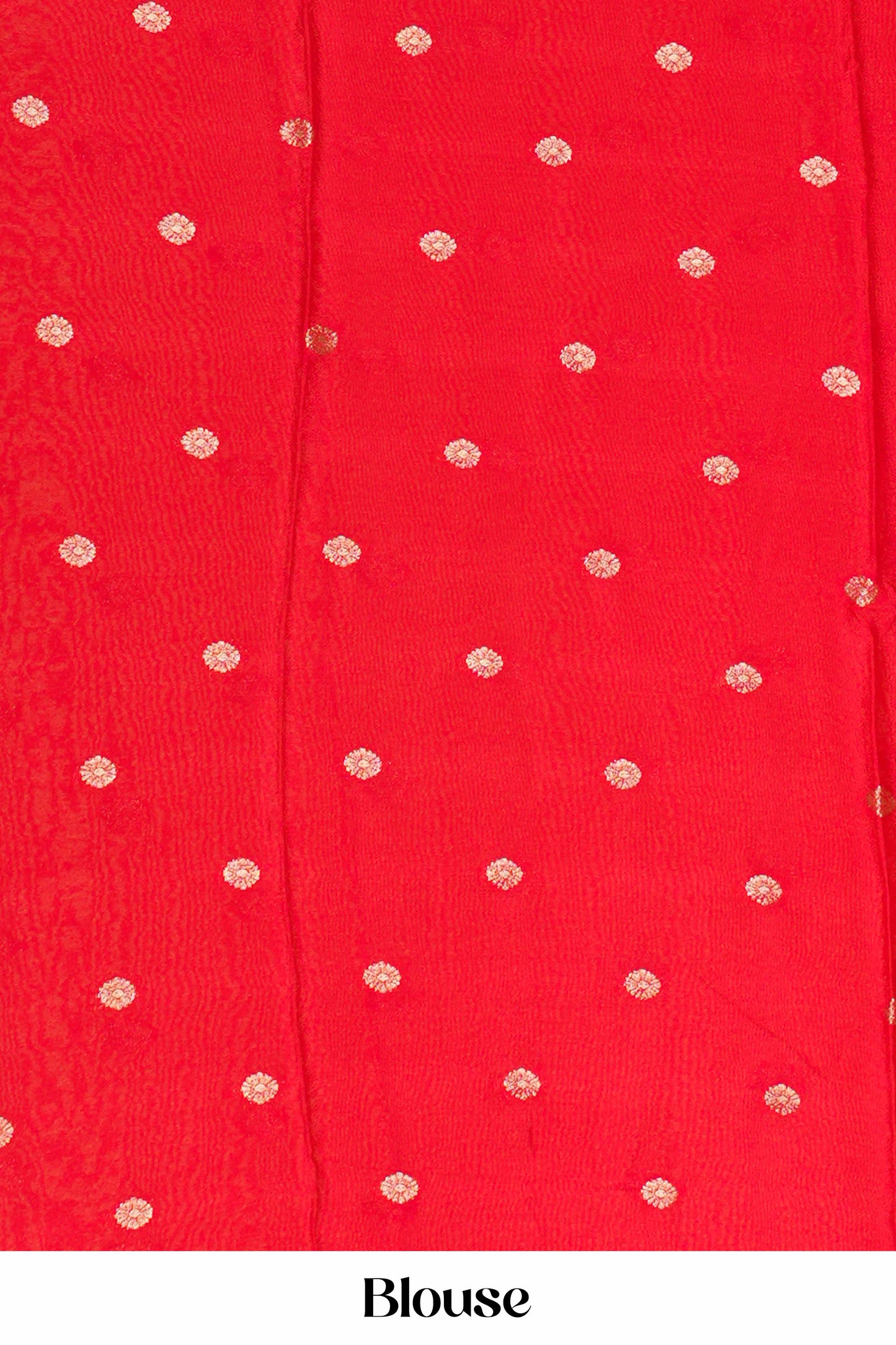 Red raw silk festive saree